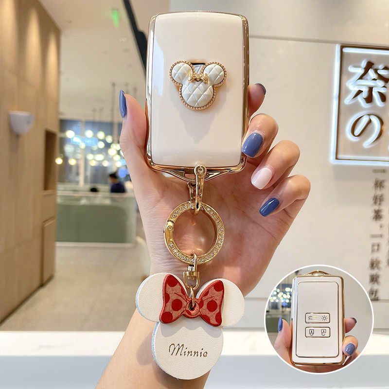 雷诺科雷傲钥匙套女科雷嘉车科雷缤专用高档2022款22新雷诺壳包扣