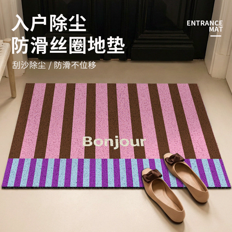 轻奢风玄关防滑刮泥蹭土脚垫进门耐脏耐磨丝圈地垫简约入户口地垫,居家布艺,入户地垫,淘宝优惠券,粉丝福利购,淘宝优惠卷