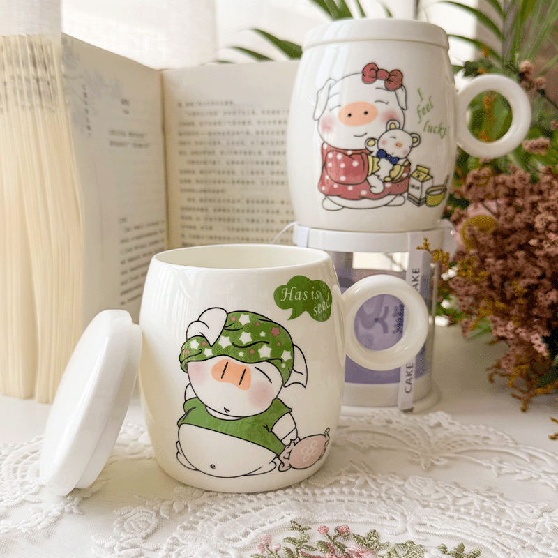 2025新款卡通可爱萌少女水杯