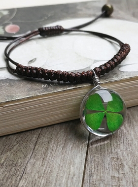 原创手工干花标本手绳