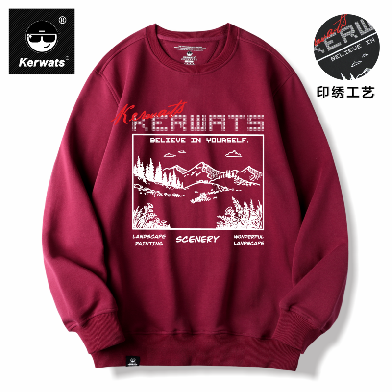 春秋冬男女情侣纯棉休闲圆领卫衣