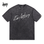 Evolution进化演唱会同款 谢霆锋2025短袖 t恤磨破洗水做旧应援衣服