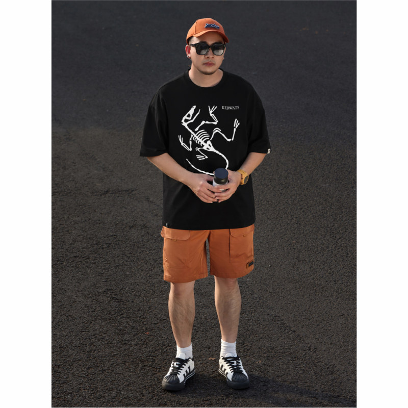 KERWATS品牌大码男装恐龙动物图案印花潮胖加大号春夏圆领短袖T恤,男装,大码上装,淘宝优惠券,粉丝福利购,淘宝优惠卷