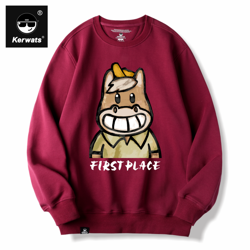 春秋冬男女情侣纯棉潮牌圆领卫衣