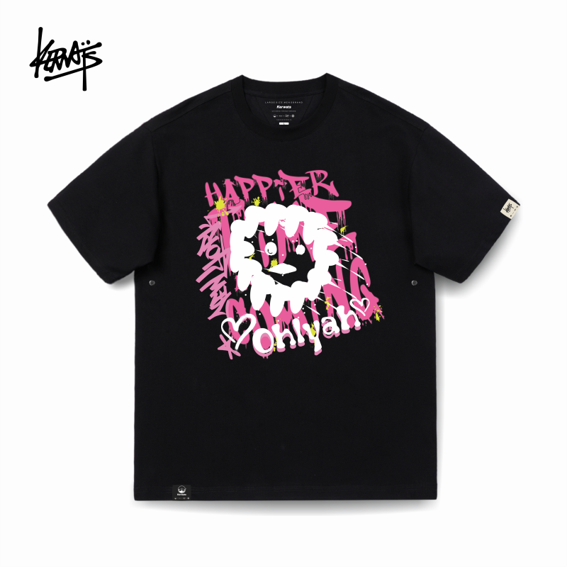 大码无性别短袖印花情侣男女