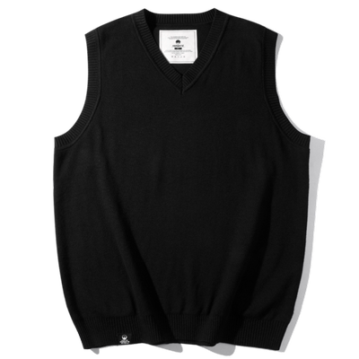 针织衫纯棉装大码衣男百搭马甲