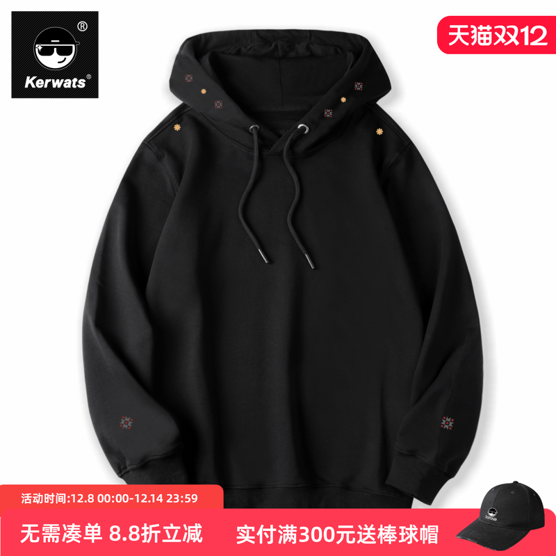 卫衣无性别大码图标印花情侣