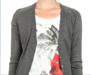 欧洲站大码女装簿型开衫carol*大牌高档针织衫防晒外套上衣加银线