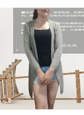 贵夫人法国风衣防晒披肩针织衫