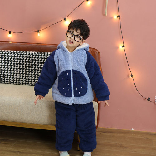 云游冬季新品考拉双层加厚家居服