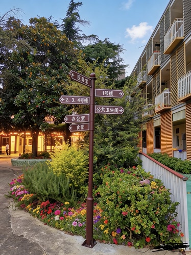 新款户外立式公园景区指示牌指路牌指引牌分流标识牌视小区导向牌