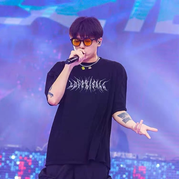 法老SS21潮流嘻哈休闲宽松分裂印花logo短袖T恤
