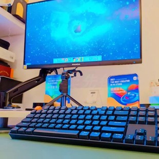 电脑笔记本办公外接 小米有线机械键盘青轴红轴USB外接104全键台式