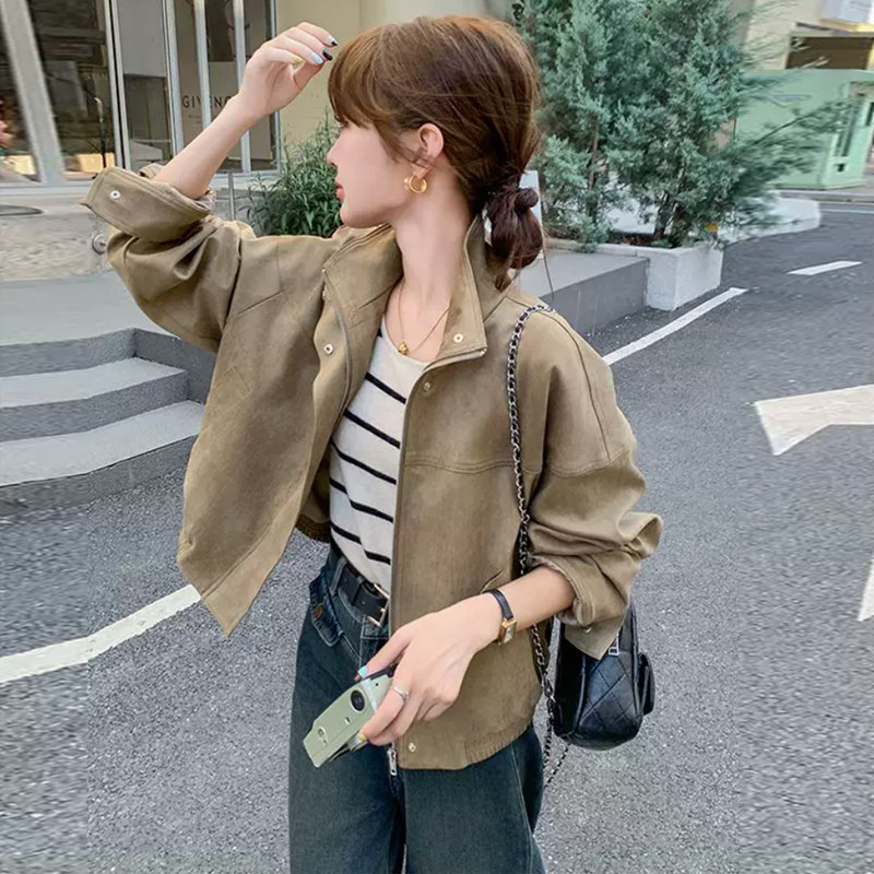 冲锋衣外套女2026新款秋季美式短款小个子时尚夹上衣洋气棒球服