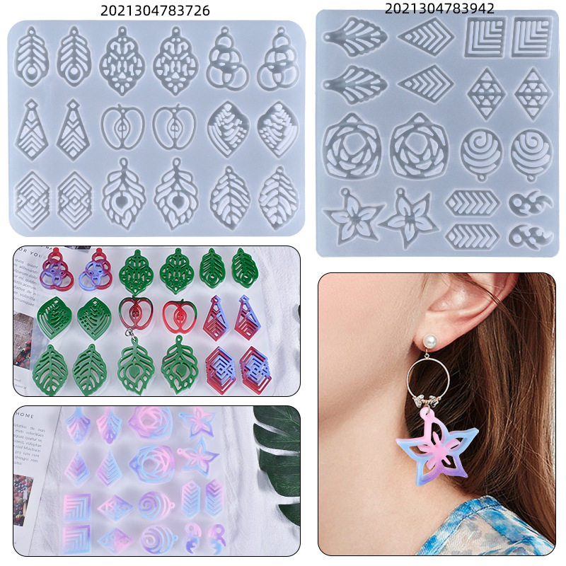 diy水晶滴胶模具自制高镜面饰品