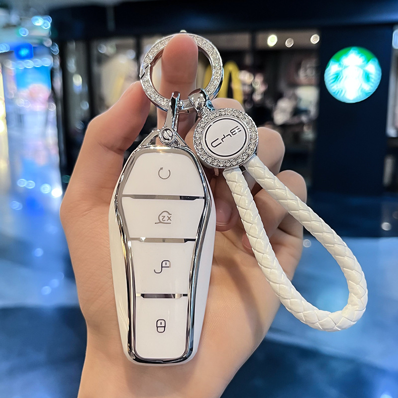 25款比亚迪钥匙套秦PLUS唐dmi海豚海鸥e2壳宋pro秦汉ev扣e6包壳