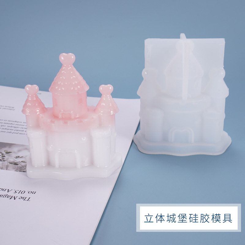 diy滴胶模具立体城堡房子梦幻摆