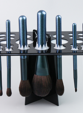 化妆刷晾刷晾晒架子挂式收纳架清洗器清洁盒洗刷垫干支架工具神器