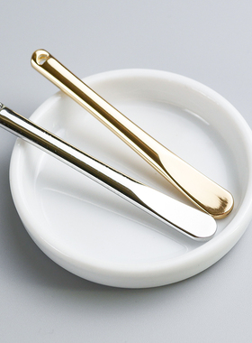 面霜挖勺取眼霜金属小勺化妆护肤品双头涂抹面膜神器脸部美容工具