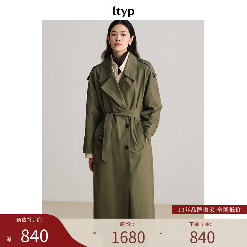 ltyp旅途原品翻领双排扣风衣