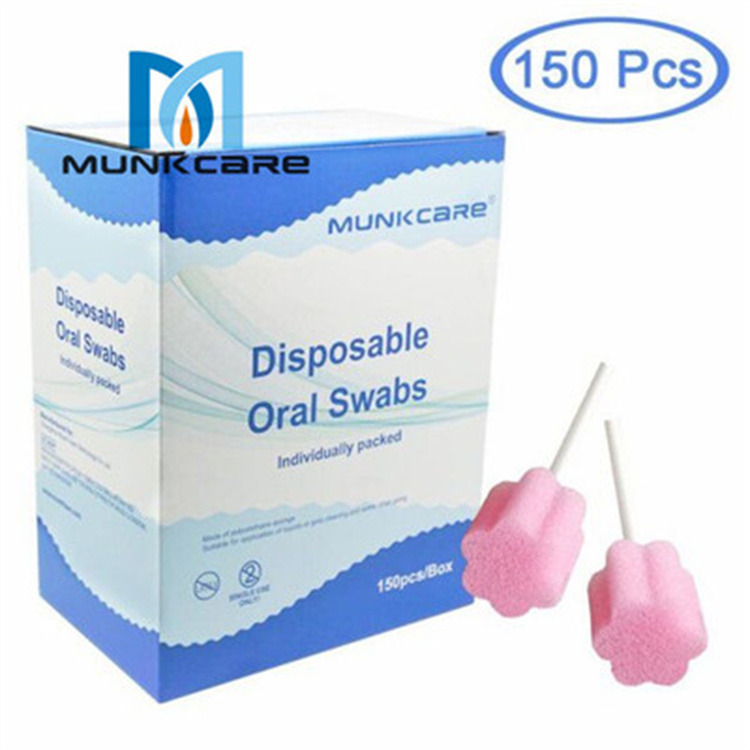 一次性医用口腔清洁护理海绵棒 儿童言语康复训练工具，原厂包装