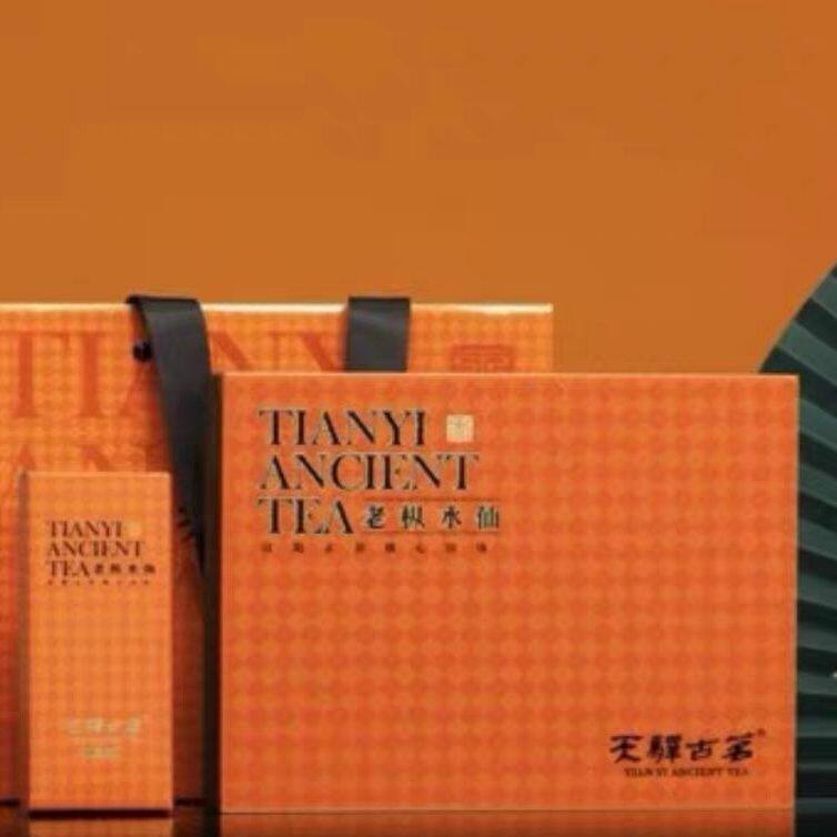 天驿古茗 武夷岩茶老枞水仙50g/盒 8.35g*6泡礼盒装刮码