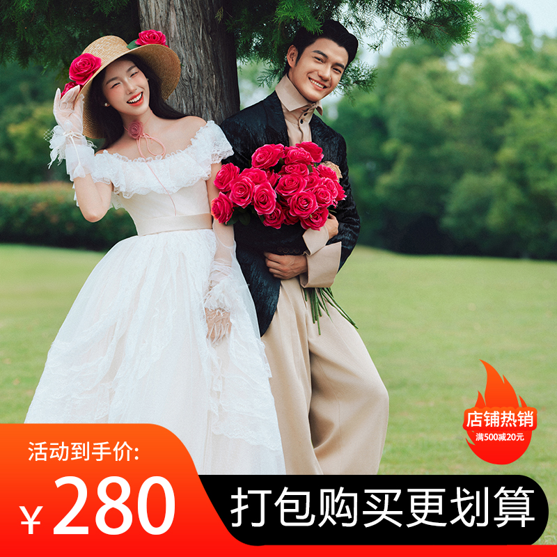 新款影楼婚纱照样片情侣全家福亲子写真儿童主题2025客样样片打包