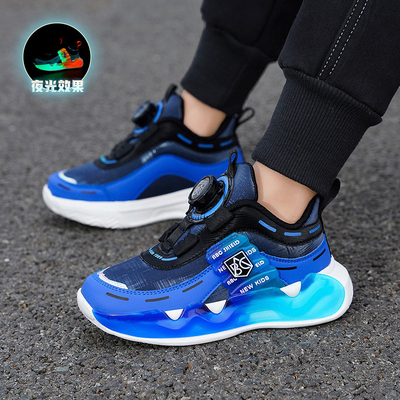 男童运动鞋春秋四季新款儿童鞋子网面透气跑步鞋小学生男孩篮球鞋