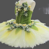 儿童芭蕾舞裙女演出服天鹅湖TUTU纱蓬蓬裙花仙子表演服