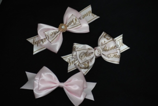 【垂耳汪】原创Lolita粉色sbw手作蝴蝶结蕾丝发边夹百搭baby头饰