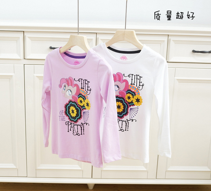 Expert GUI Boutique Autumn new pattern Large girl pony Burberry pure cotton Solid Long sleeve shirt PONY jacketin the Children/Baby/Family fitted , T-shirt  category - from Buy2taobao.com to provide professional Taobao agent buy service