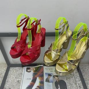 外貿女鞋 2025新款 魚嘴防水臺 沙灘鞋 女厚底羅馬鞋 時尚 百搭休閑涼鞋