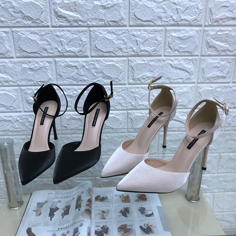 网红黑色女夏仙女风2019新款高跟鞋券后36.00元