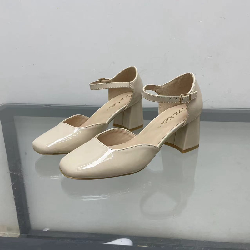 夏季2024新款玛丽珍法式高跟鞋