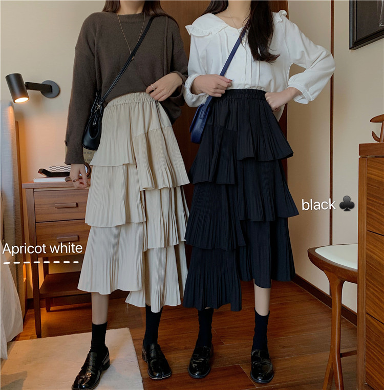 Real price design irregular high waist skirt