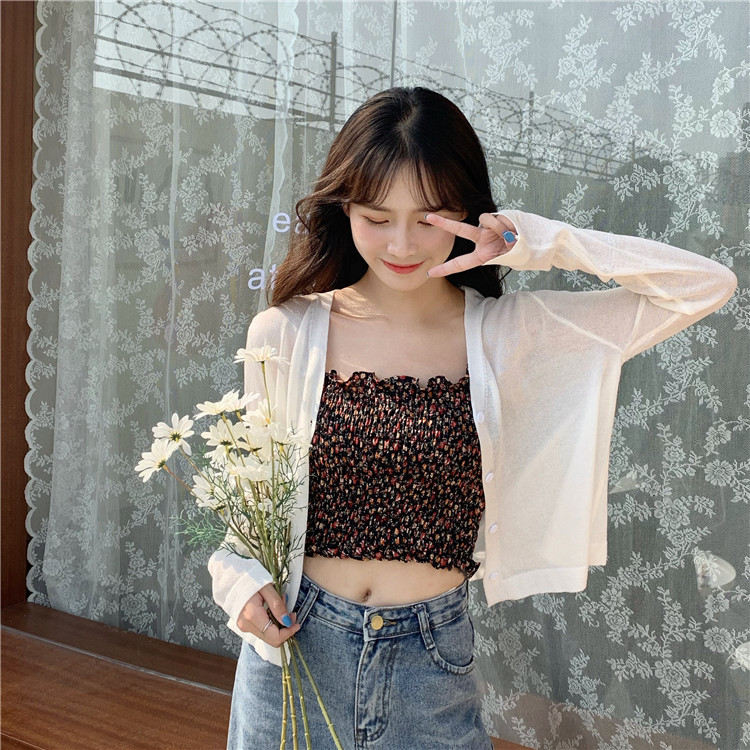 Real price net red bra sling + simple sunscreen T-shirt