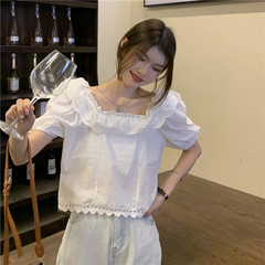 Real price one line collar and two stitched lace jacket