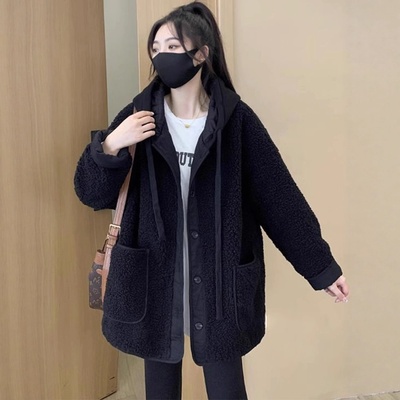 羊羔毛外套女秋冬2025新款爆款感超好看摇粒绒加厚棒球服上衣