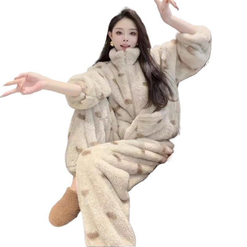 巨好看的穿搭一整套女2025冬季新款爆款毛衣外套宽松阔腿裤两件套