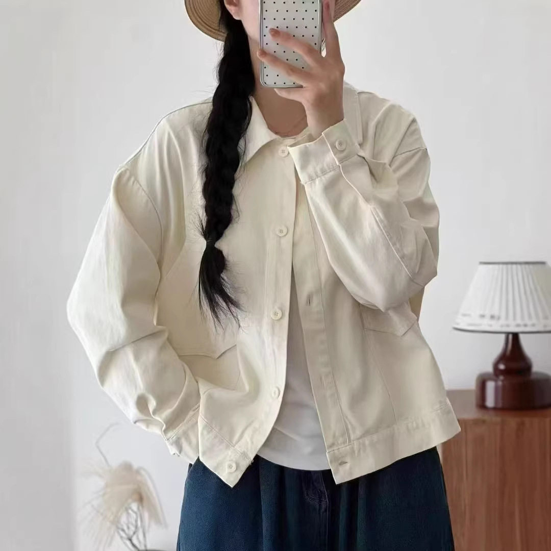 26年春款外套女长袖宽松休闲韩版学院风外套上衣夹克时尚长袖外套