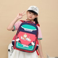 1-6年級海底小縱隊(duì)減負(fù)護(hù)脊耐磨防潑水安全反光雙肩書包學(xué)生書包