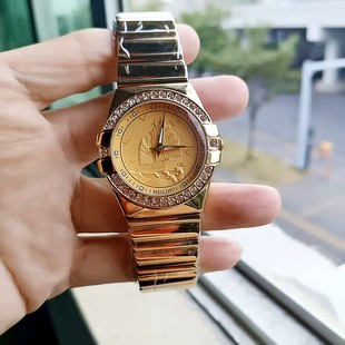 情侣男女小众手表贵族配表考试学生父母2026一帆风顺金表镶钻钢带
