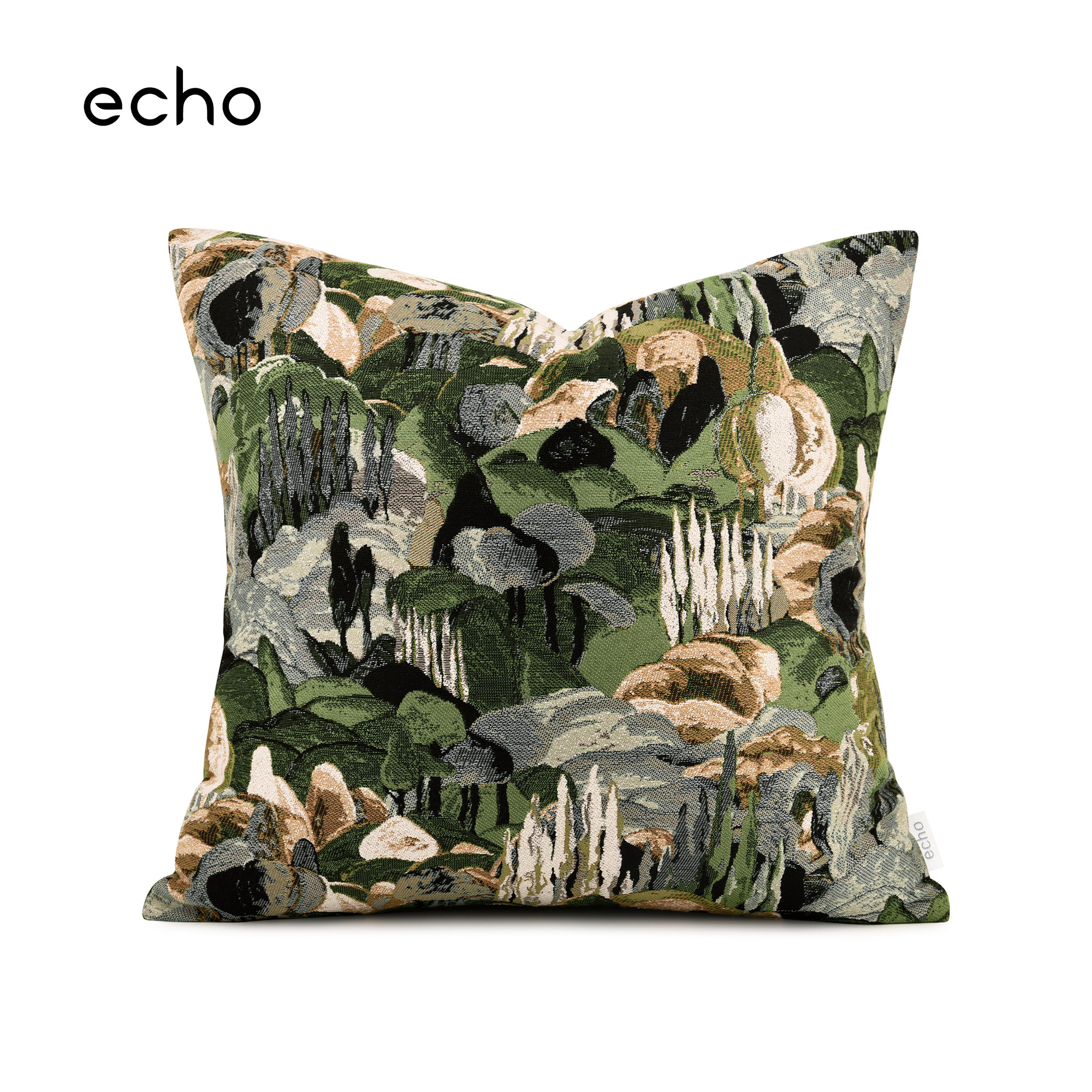 echo法式轻奢复古丛林花卉莫奈花园中古风样板间沙发客厅抱枕抱枕