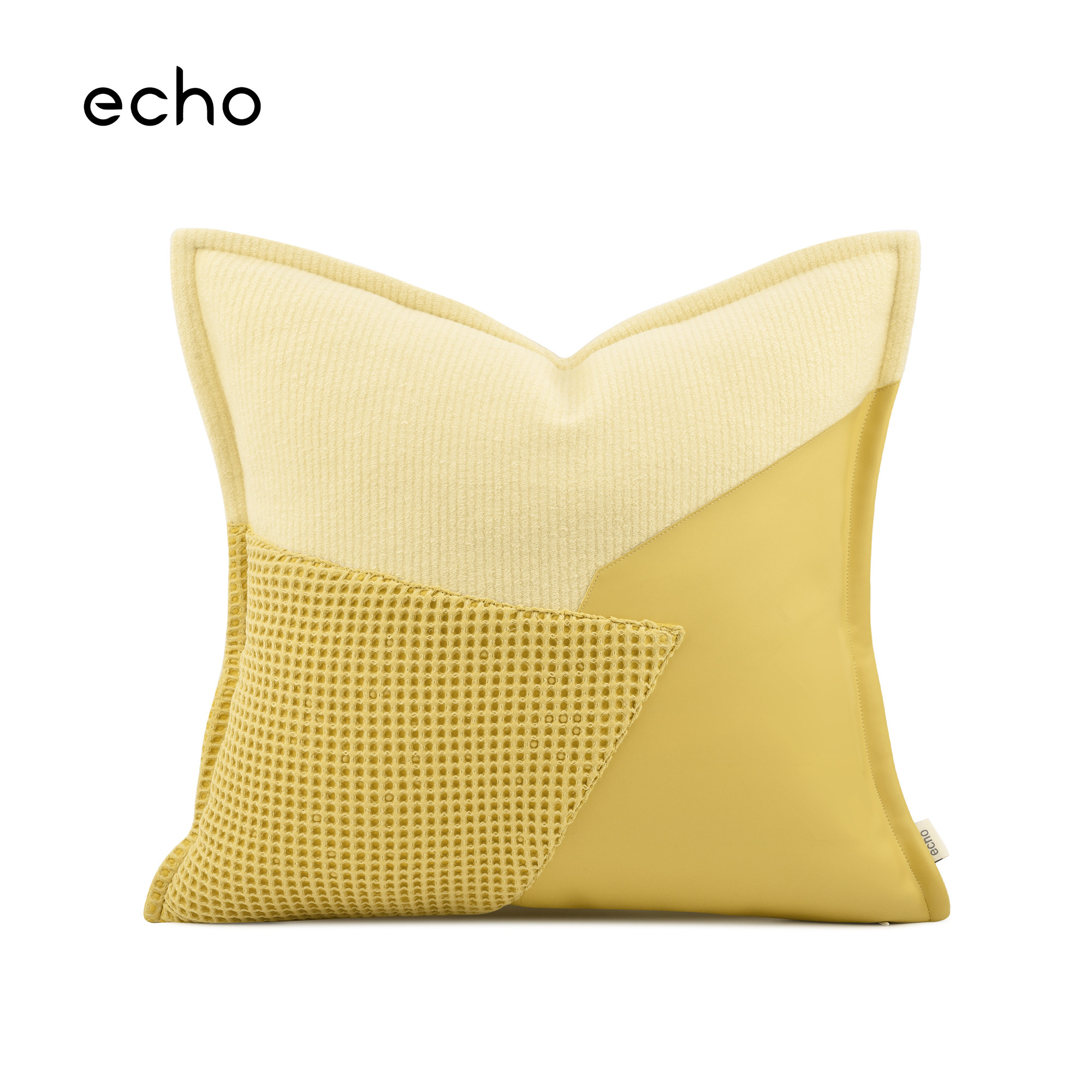 北欧ins轻奢沙发样板间简约现代黄色不规则图形儿童抱枕床头靠垫