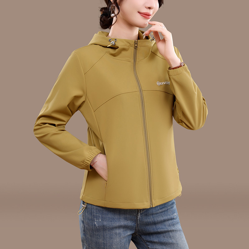 休闲服连帽外套女士春秋季品牌时尚宽松显瘦开衫上衣早秋夹克卫衣
