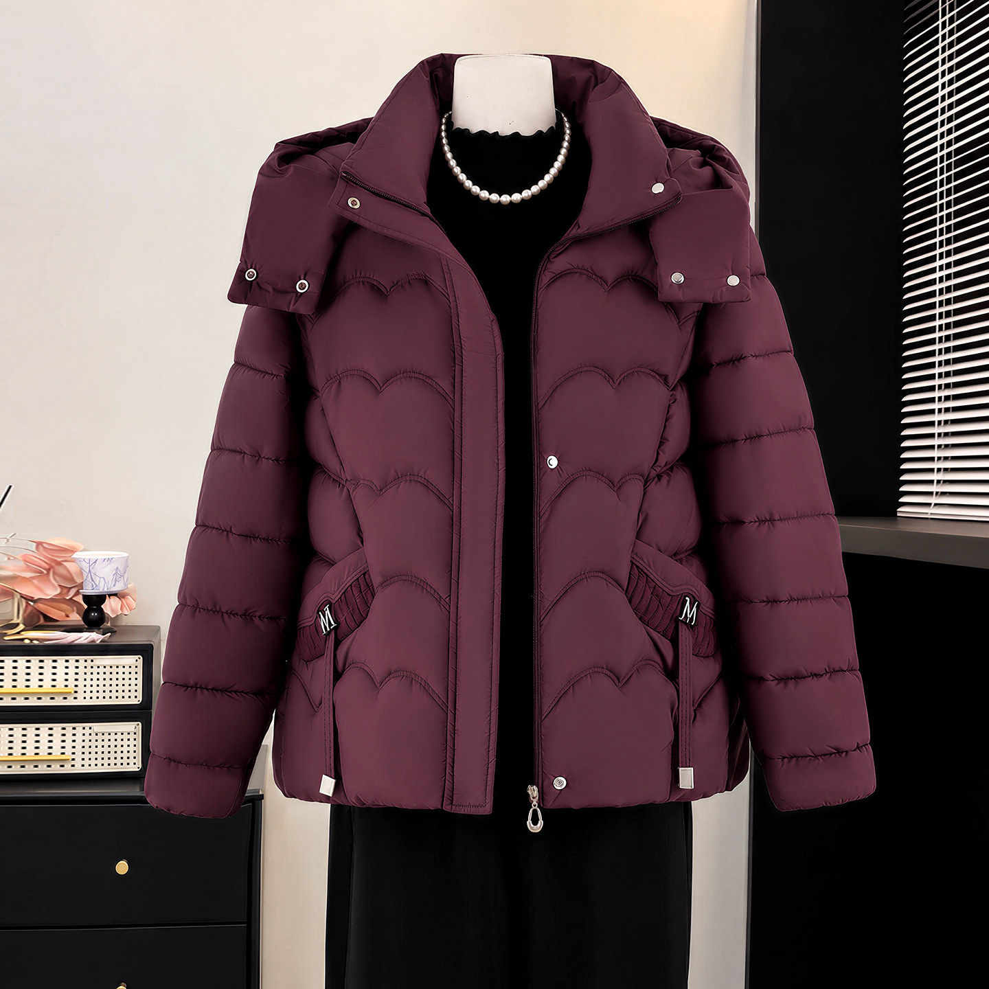 2026冬季新款连帽厚款棉服女中老年妈妈加厚保暖宽松拉链棉袄外套