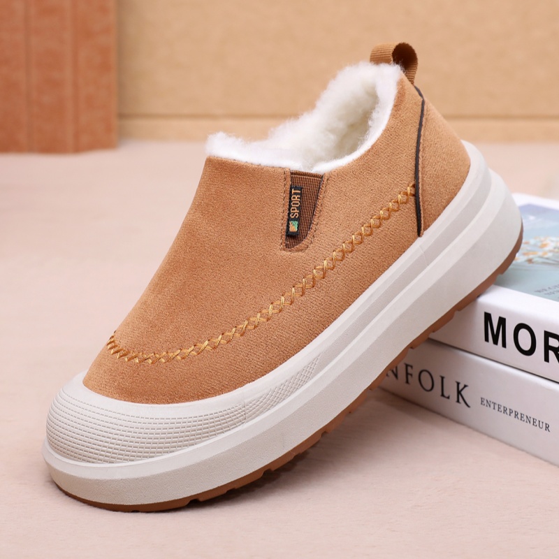 2025款增高棉鞋女时尚百搭羊毛加厚加绒保暖防水防滑雪地靴一脚蹬