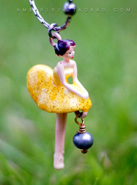 No.124「跳舞吧，像没有观众一样」法国浪漫品牌芭蕾女孩系列项链