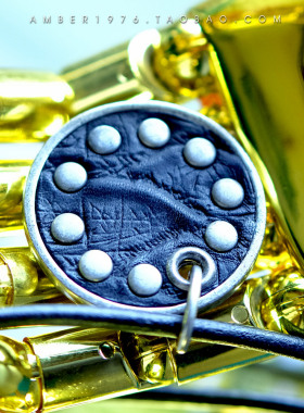 No.283 pilgrim 幸运点⒉ 合金镀银皮革铆钉设计风皮绳项链