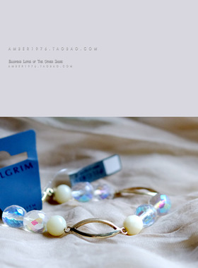 No.265 pilgrim 北欧甜美风格 幻彩人造水晶简约手链